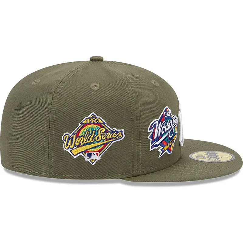 mutzen-flach-grun-angepasst-59fifty-world-series-der-new-york-yankees-mlb-von-new-era