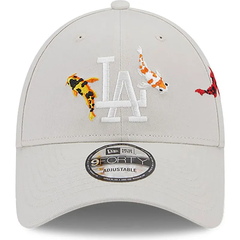 Cappello Da Baseball Unisex In Cotone Lavato Con Ricamo Pesce - Outdoor Shaping - Vintage, Cachi, Taglia Regolabile