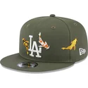 mutzen-flach-grun-snapback-9fifty-koi-fish-der-los-angeles-dodgers-mlb-von-new-era
