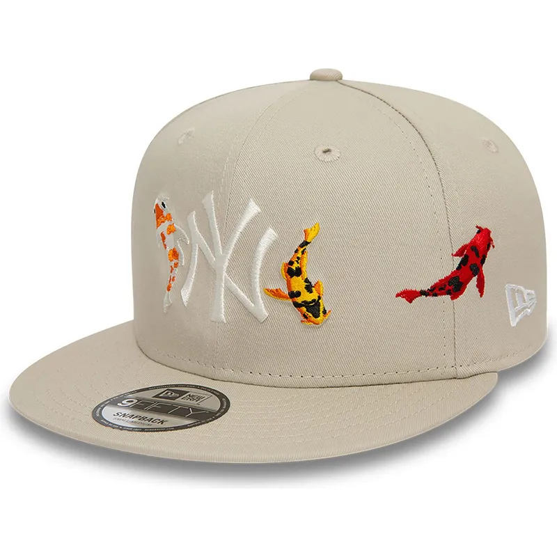 mutzen-flach-beige-snapback-9fifty-koi-fish-der-new-york-yankees-mlb-von-new-era