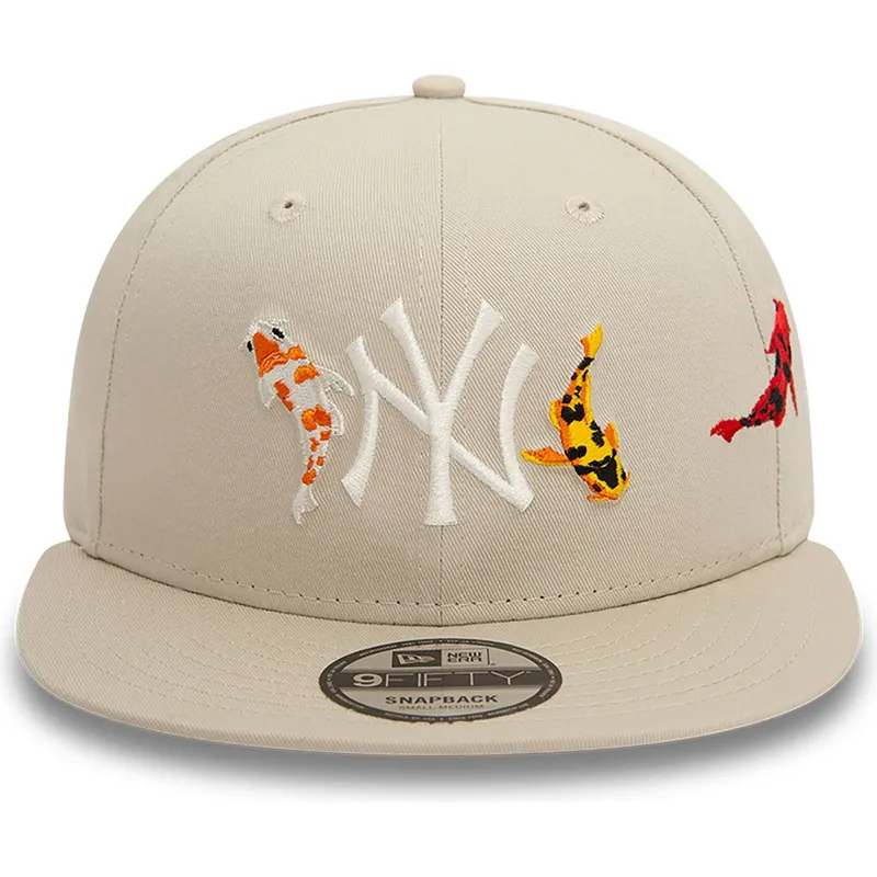 mutzen-flach-beige-snapback-9fifty-koi-fish-der-new-york-yankees-mlb-von-new-era