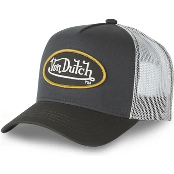 Czapka trucker czarno-biała CLA6 Von Dutch