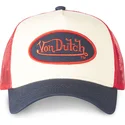 gorra-trucker-beige-roja-y-azul-marino-cla5-de-von-dutch