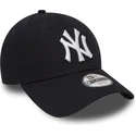 gorra-curva-azul-marino-ajustable-para-nino-9forty-essential-de-new-york-yankees-mlb-de-new-era