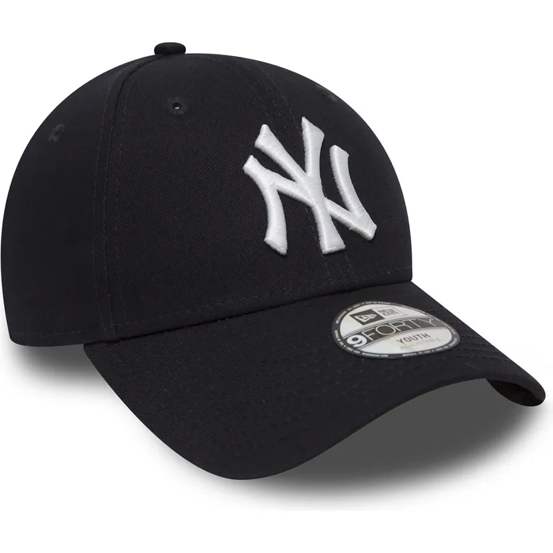 granatowa-zakrzywiona-czapka-regulowana-dla-chlopca-9forty-essential-new-york-yankees-mlb-new-era
