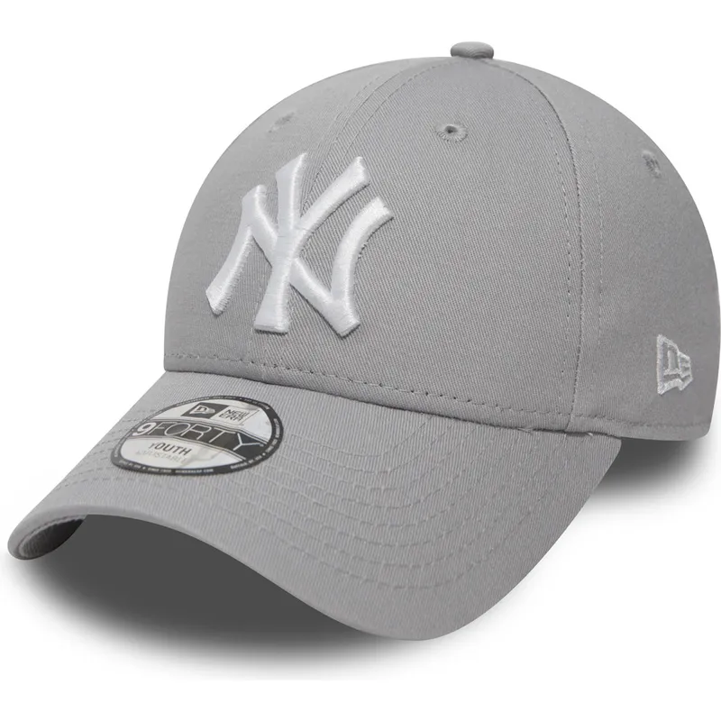 szara-regulowana-czapka-z-daszkiem-dla-chlopca-9forty-essential-new-york-yankees-mlb-new-era