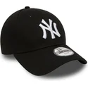 new-era-curved-brim-youth-9forty-essential-new-york-yankees-mlb-black-adjustable-cap