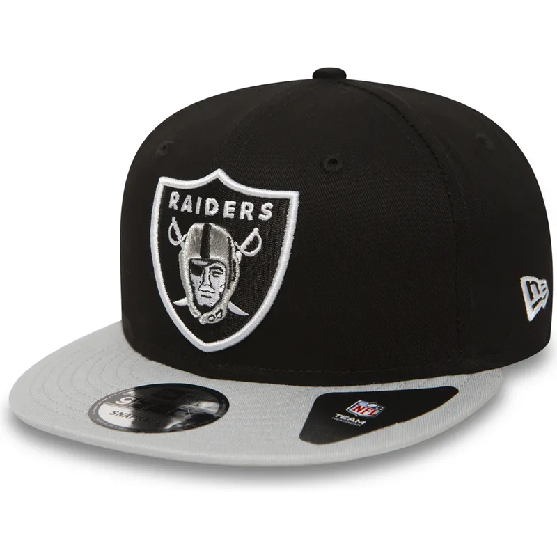 mutzen-flach-grau-snapback-9fifty-cotton-block-der-las-vegas-raiders-nfl-von-new-era