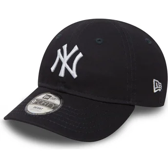 Cappellino curvo blu regolabile per bambino 9FORTY Essential dei New York Yankees MLB di New Era