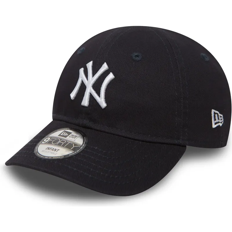 cappellino-curvo-blu-regolabile-per-bambino-9forty-essential-dei-new-york-yankees-mlb-di-new-era