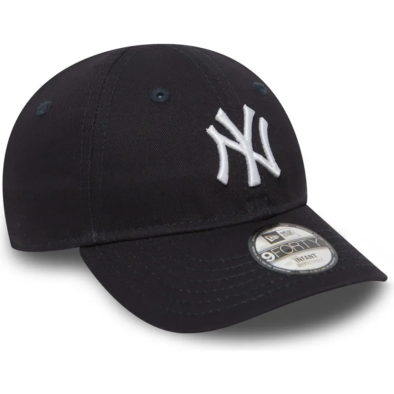 cappellino-curvo-blu-regolabile-per-bambino-9forty-essential-dei-new-york-yankees-mlb-di-new-era