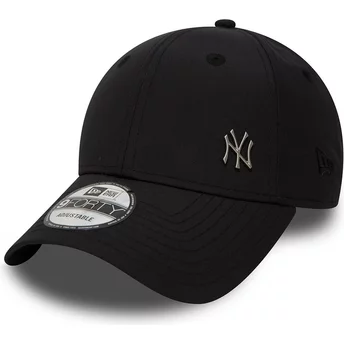 New Era Curved Brim 9FORTY Flawless Logo New York Yankees MLB Adjustable Cap schwarz