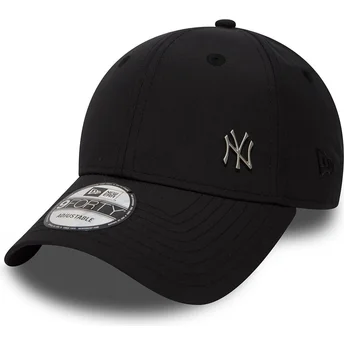 New Era Curved Brim 9FORTY Flawless Logo New York Yankees MLB Black Adjustable Cap