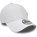 new-era-curved-brim-9forty-flawless-logo-new-york-yankees-mlb-adjustable-cap-weiss