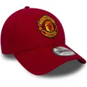 new-era-curved-brim-9forty-essential-manchester-united-football-club-red-adjustable-cap