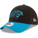 new-era-curved-brim-9forty-the-league-carolina-panthers-nfl-black-and-blue-adjustable-cap