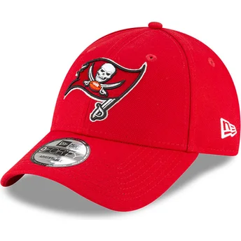 Gorra curva roja ajustable 9FORTY de Tampa Bay Buccaneers NFL de New Era