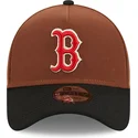 mutzen-gebogen-braun-snapback-9forty-a-frame-harvest-der-boston-red-sox-mlb-von-new-era
