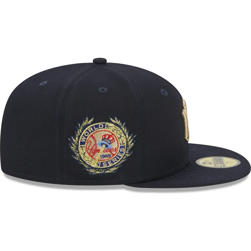 mutzen-flach-marineblau-angepasst-59fifty-laurel-sidepatch-der-new-york-yankees-mlb-von-new-era mutzen-flach-marineblau-angepasst-59fifty-laurel-sidepatch-der-new-york-yankees-mlb-von-new-era