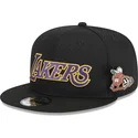 czarna-plaska-czapka-snapback-9fifty-post-up-pin-los-angeles-lakers-nba-new-era