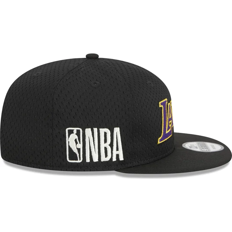 czarna-plaska-czapka-snapback-9fifty-post-up-pin-los-angeles-lakers-nba-new-era