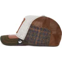 gorra-trucker-grau-braun-und-grun-eule-cum-laude-ass-play-the-farm-von-goorin-bros
