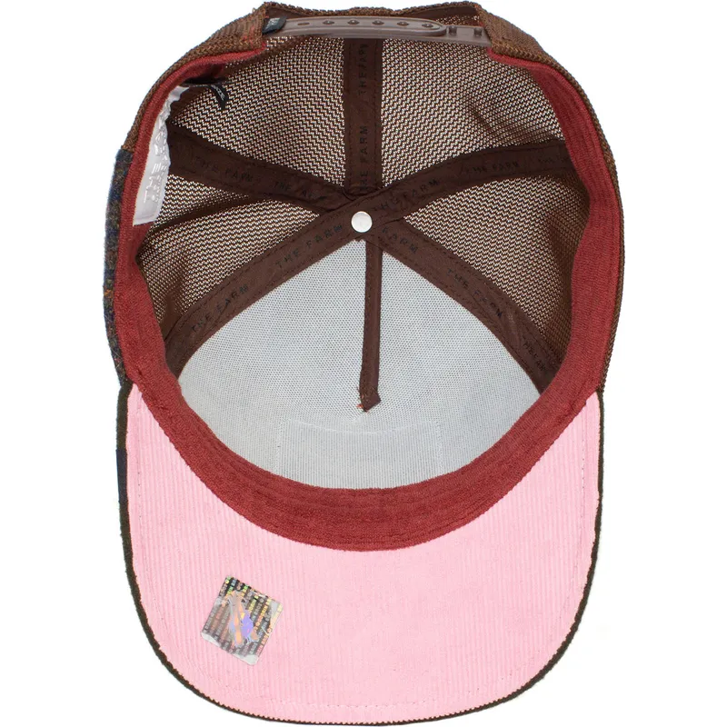 trucker-cap-grau-braun-und-grun-eule-cum-laude-ass-play-the-farm-von-goorin-bros