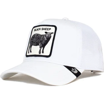 Vit truckerkeps får Platinum Sheep The Farm från Goorin Bros.
