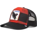 gorra-trucker-roja-y-negra-aguila-freedom-ski-free-the-farm-de-goorin-bros