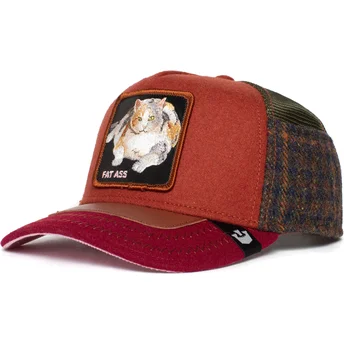 Gorra trucker multicolor gato Freshman Fifteen Ass Play The Farm de Goorin Bros.