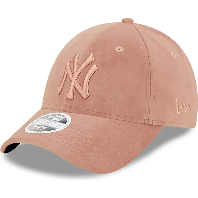 mutzen-gebogen-rosa-verstellbares-band-9forty-velour-der-new-york-yankees-mlb-von-new-era
