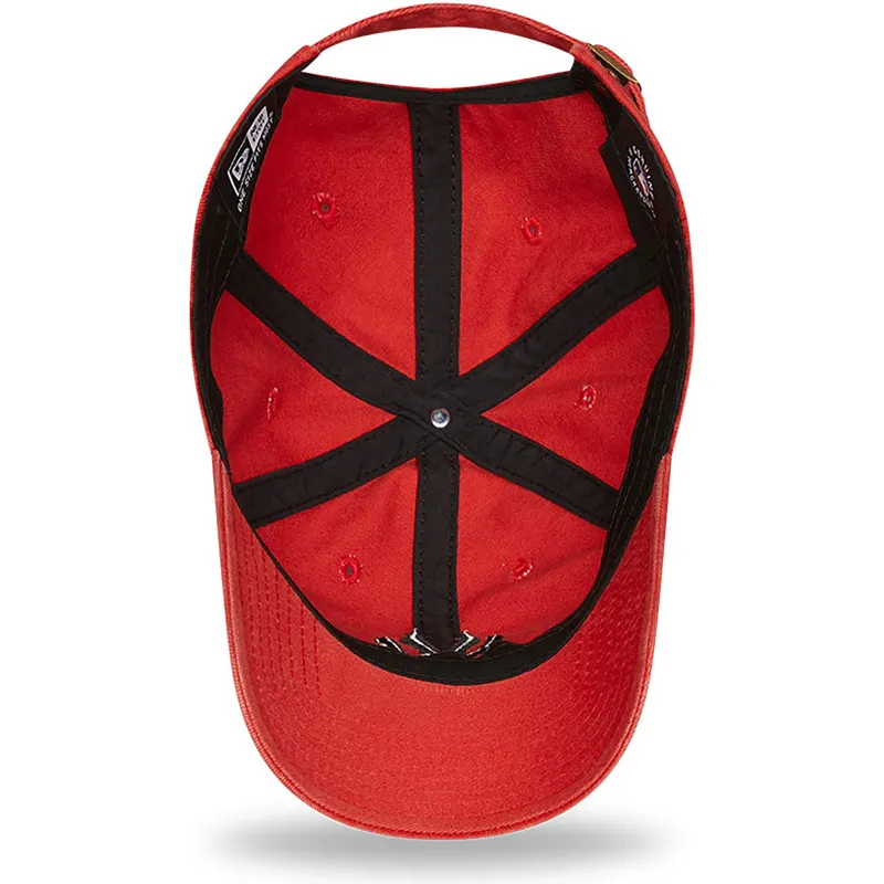 mutzen-gebogen-rot-verstellbares-band-negro-9twenty-league-essential-der-new-york-yankees-mlb-von-new-era