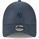 mutzen-gebogen-marineblau-verstellbares-band-9forty-millerain-der-new-york-yankees-mlb-von-new-era