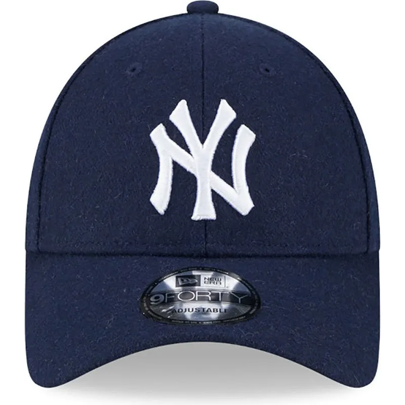 mutzen-gebogen-marineblau-verstellbares-band-9forty-essential-melton-wool-der-new-york-yankees-mlb-von-new-era