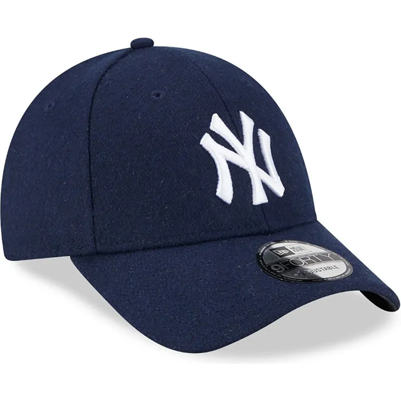 mutzen-gebogen-marineblau-verstellbares-band-9forty-essential-melton-wool-der-new-york-yankees-mlb-von-new-era