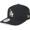 mutzen-gebogen-schwarz-snapback-a-frame-foil-pack-der-los-angeles-dodgers-mlb-von-new-era