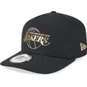 mutzen-gebogen-schwarz-snapback-a-frame-foil-pack-der-los-angeles-lakers-nba-von-new-era