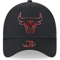 gorra-curva-negra-snapback-a-frame-foil-pack-de-chicago-bulls-nba-de-new-era