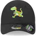 schwarze-verstellbare-kinder-dinosaurier-kappe-9forty-repreve-von-new-era