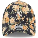 mutzen-gebogen-marineblau-verstellbares-band-9forty-floral-cord-der-new-york-yankees-mlb-von-new-era