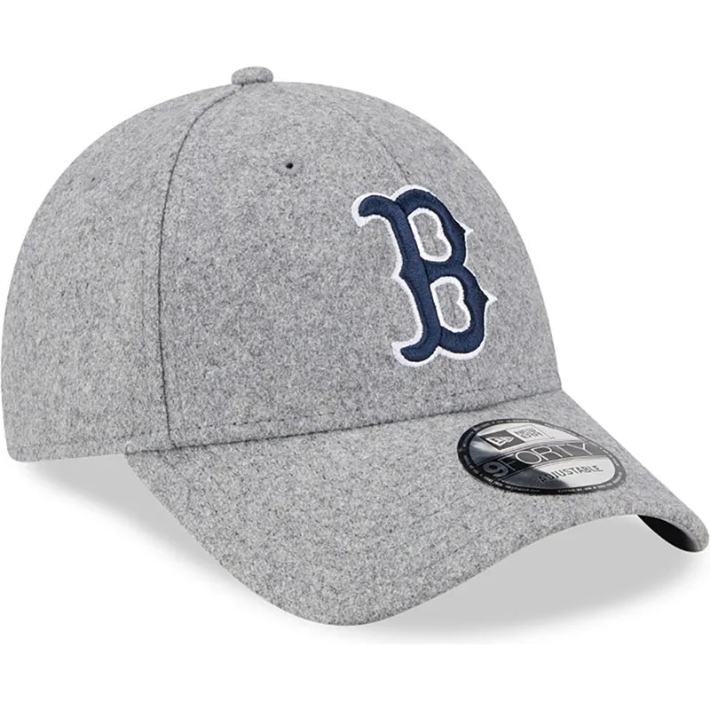 mutzen-gebogen-grau-verstellbares-band-9forty-essential-melton-wool-der-boston-red-sox-mlb-von-new-era