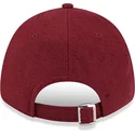 casquette-courbee-rouge-ajustable-9forty-essential-melton-wool-new-york-yankees-mlb-new-era