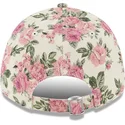 beige-justerbar-bojd-keps-med-rosa-logotyp-for-kvinnor-9forty-floral-cord-new-york-yankees-mlb-fran-new-era
