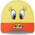 justerbar-gul-och-orange-bojd-keps-for-barn-9forty-med-tweety-looney-tunes-fran-new-era