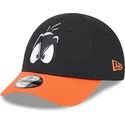 mutzen-gebogen-schwarz-verstellbares-band-fur-kinder-9forty-der-pato-lucas-looney-tunes-von-new-era