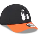 mutzen-gebogen-schwarz-verstellbares-band-fur-kinder-9forty-der-pato-lucas-looney-tunes-von-new-era