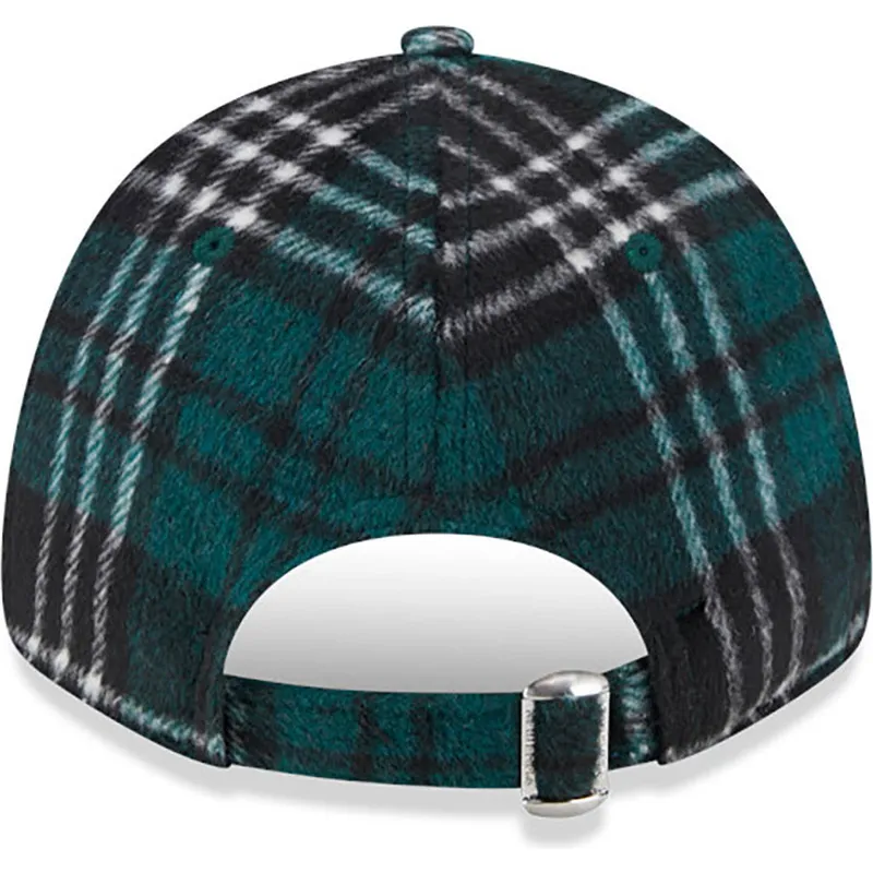 mutzen-gebogen-grun-verstellbares-band-9forty-check-der-new-york-yankees-mlb-von-new-era