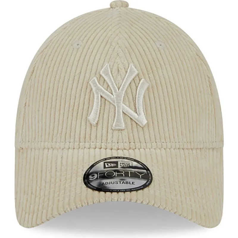 beige-verstellbare-9forty-wide-cord-kappe-new-york-yankees-mlb-von-new-era