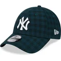 verstellbare-grune-9forty-flanell-cap-mit-gebogenem-schirm-der-new-york-yankees-mlb-von-new-era