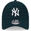 verstellbare-grune-9forty-flanell-cap-mit-gebogenem-schirm-der-new-york-yankees-mlb-von-new-era